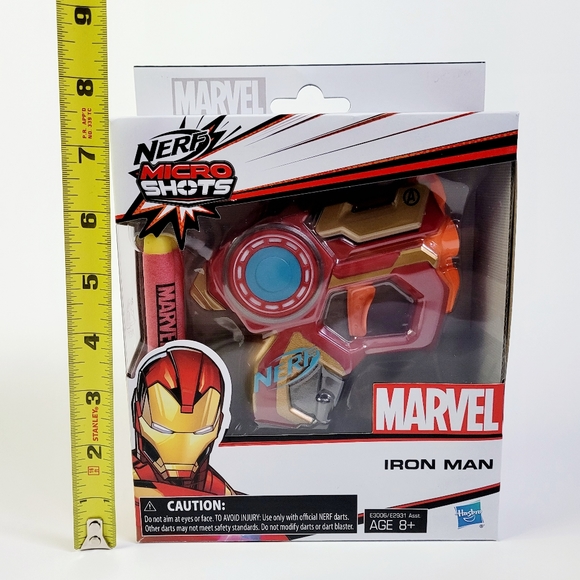 NERF Micro Shots Marvel Iron Man, Collectible MicroShots series, Iron Man - Picture 3 of 6